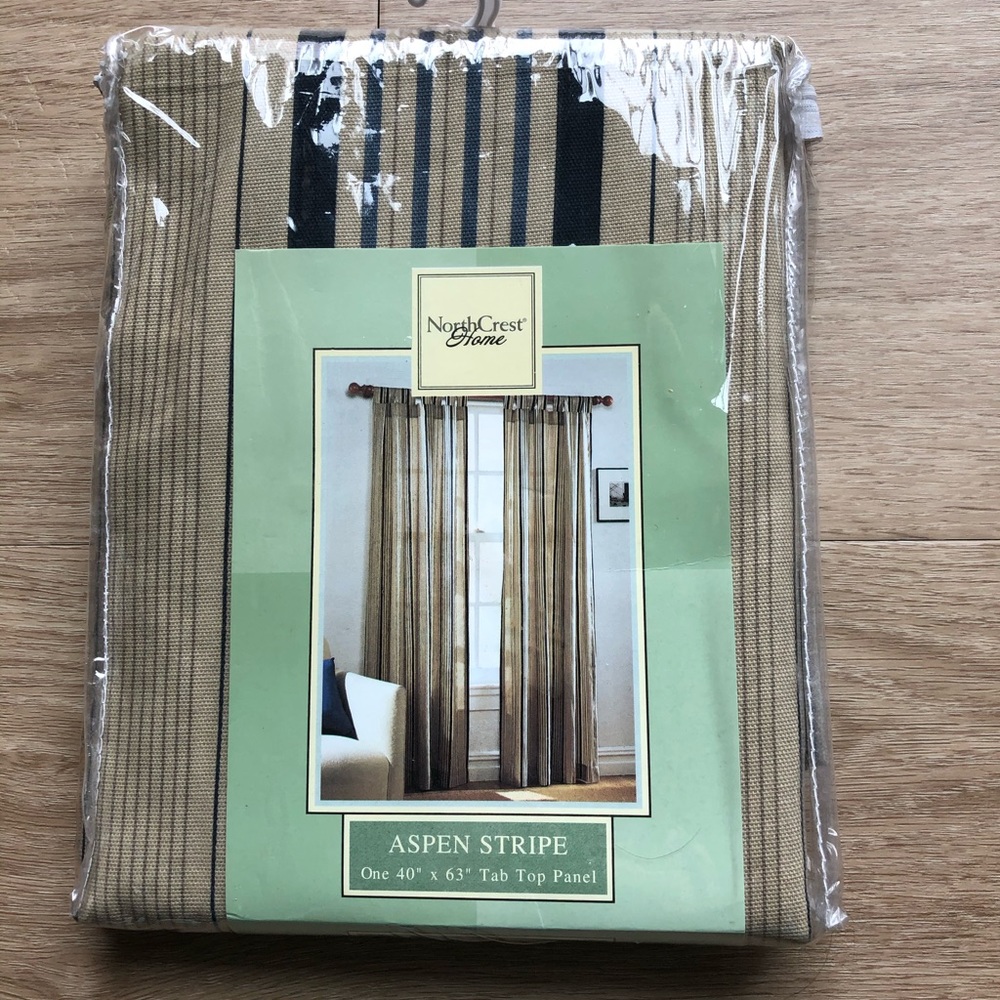 40” x 63” Striped curtain